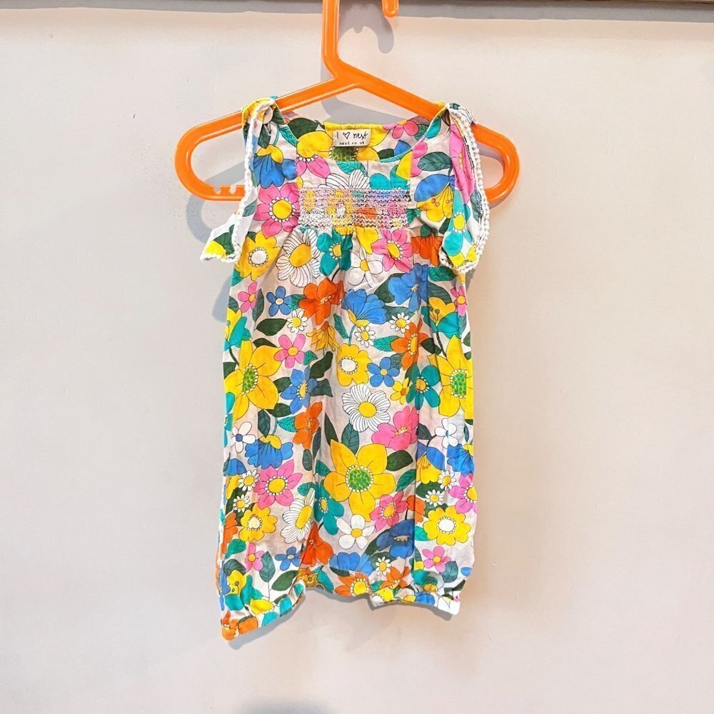 Next‎ Bright Floral Romper- Size 2-3 years